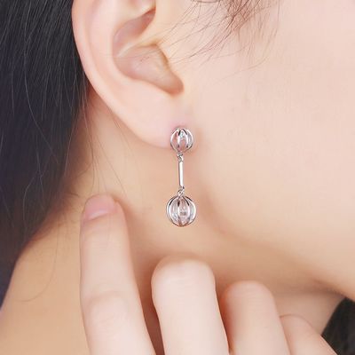 boucles d'oreille en pierre de 0.12oz 2.8X0.8cm Sapphire Stud Earrings Alloy Zircon
