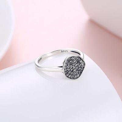 Façonnez Ring Zircon Diamonds Stone 925 Sterling Silver Engagement Wedding Band Ring For Women