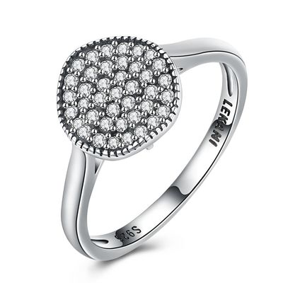 Façonnez Ring Zircon Diamonds Stone 925 Sterling Silver Engagement Wedding Band Ring For Women