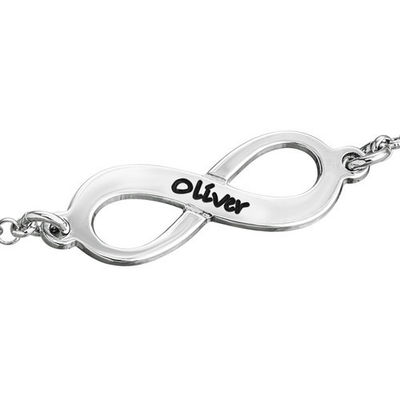 bracelet solide d'infini de triple de l'or 18k de bracelets argentés faits sur commande de 0.18oz 0.79cm