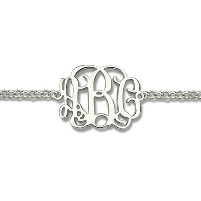 oDM argenté de bracelet de plaque d'identification de 7.48in 0.42oz Sterling Silver Personalized Name Bracelets