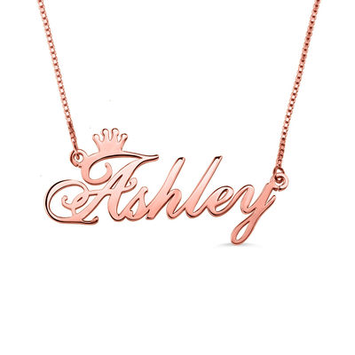 OEM argenté fait sur commande Rose Gold Crown Necklace unisexe de colliers de 0.07oz 1.8ft
