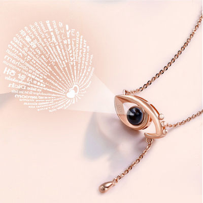 3,9 ODM de collier de projection du gramme 0.48X0.84in Angel Eyes Necklace Custom Light