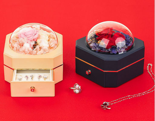 L'OEM a réutilisé le plastique 115×115×110mm de boîte-cadeau des bijoux 0.406kg