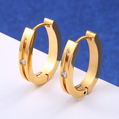 Les anti boucles d'oreille faites sur commande de cercle de l'allergie 6.07g entourent en rond de petites boucles d'oreille de cercle