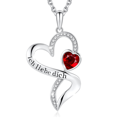 925 Sterling Silver Heart Pendant Necklace 18&quot; de long le double amour sans fin