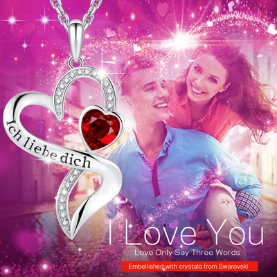925 Sterling Silver Heart Pendant Necklace 18&quot; de long le double amour sans fin