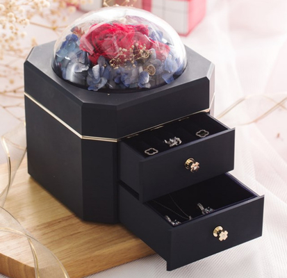 L'OEM a réutilisé le plastique 115×115×110mm de boîte-cadeau des bijoux 0.406kg