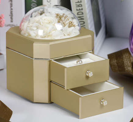 L'OEM a réutilisé le plastique 115×115×110mm de boîte-cadeau des bijoux 0.406kg