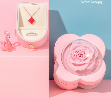 Emballage Rose Jewellery Ring Box rouge de cadeau 3,2 onces 5&quot; x1.5 &quot; x1.5 »