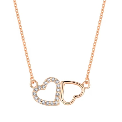 YASVITTI cadeau de la Saint-Valentin Collier de luxe 925 argent sterling mode classique pour femmes Collier de cœur bijoux